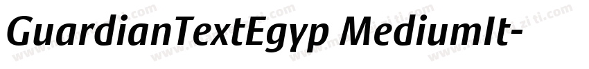 GuardianTextEgyp MediumIt字体转换